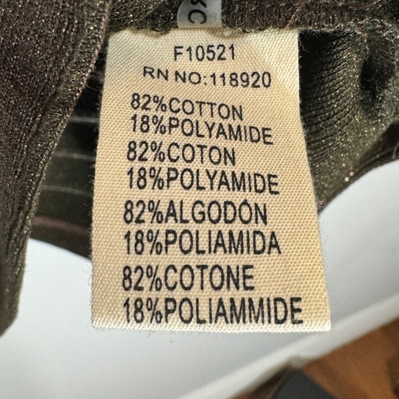 NWT FRNCH Metallic Striped 3/4 Sleeve Top - Picture 5 of 5